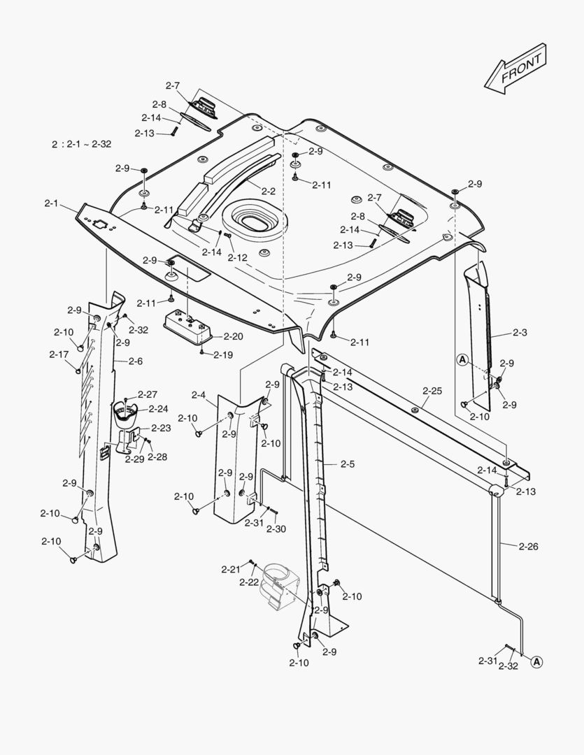 Схема КАБИНА(3) - ВНУТРЕННИЕ ЛИСТЫ