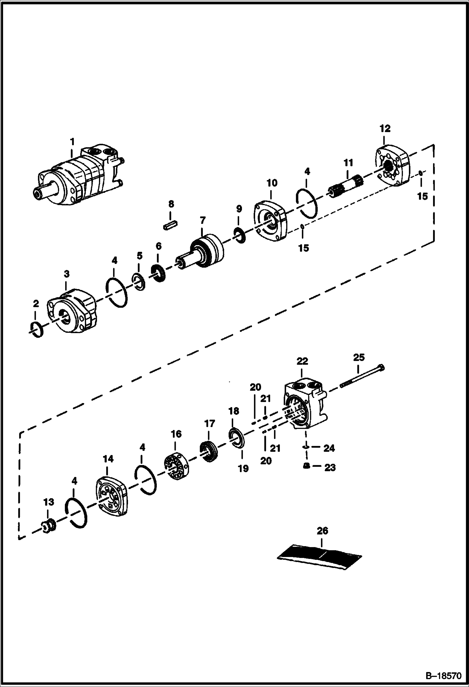 5A ИЗМЕЛЬЧИТЕЛЬ ДРЕВЕСНЫХ ОТХОДОВ ПОДАЮЩИЙ БАРАБАН ЭЛЕКТРОДВИГАТЕЛЯ - EATON 104-3128-006 ИЛИ 104-3579-006