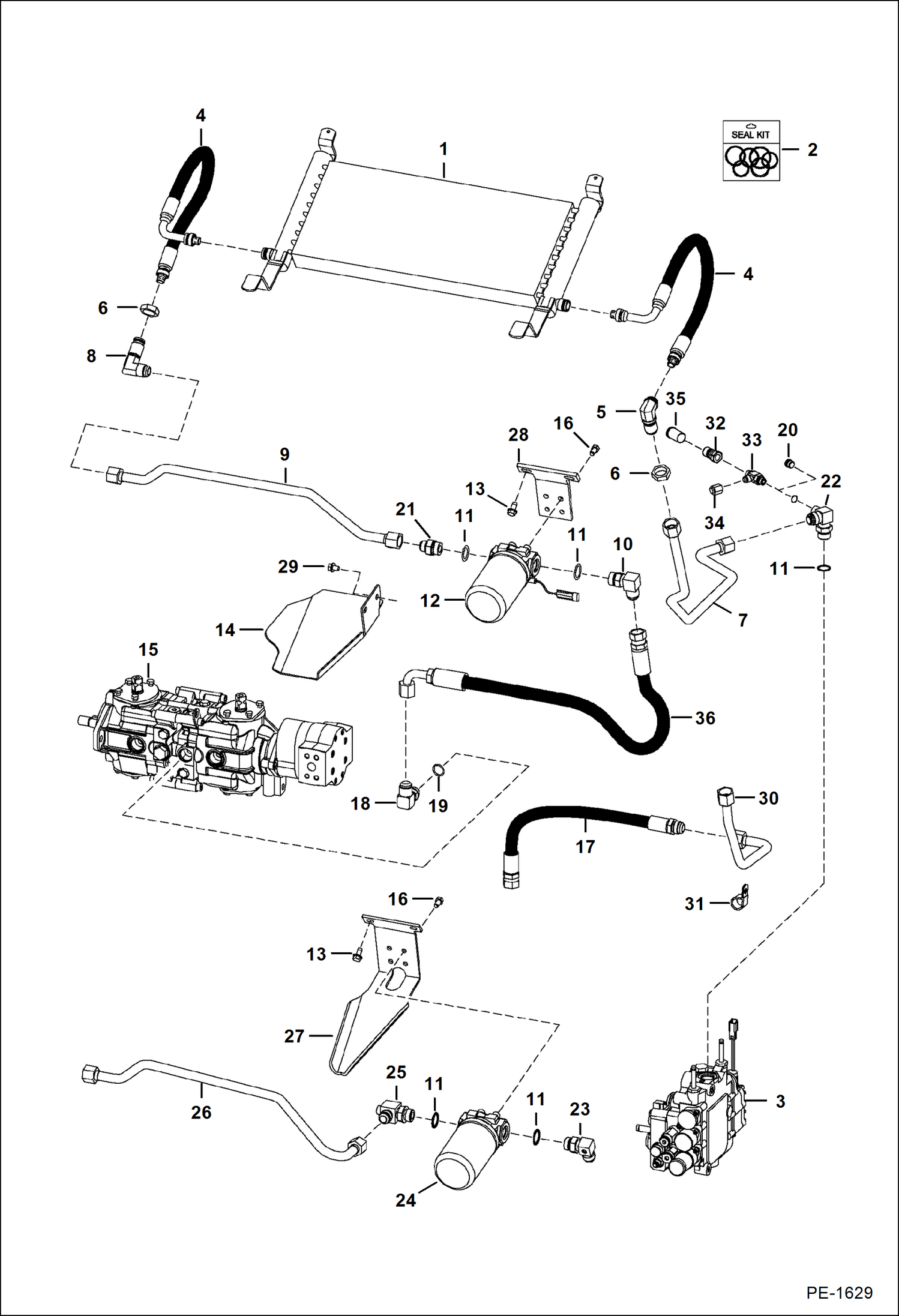СХЕМА ГИДРОСТАТИЧЕСКОЙ СИСТЕМЫ