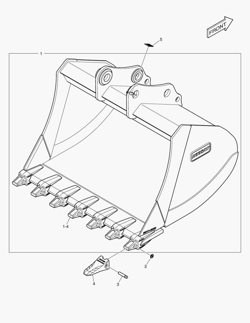 7260 BUCKET ASSВґY - 1.51mВі - H CLASS