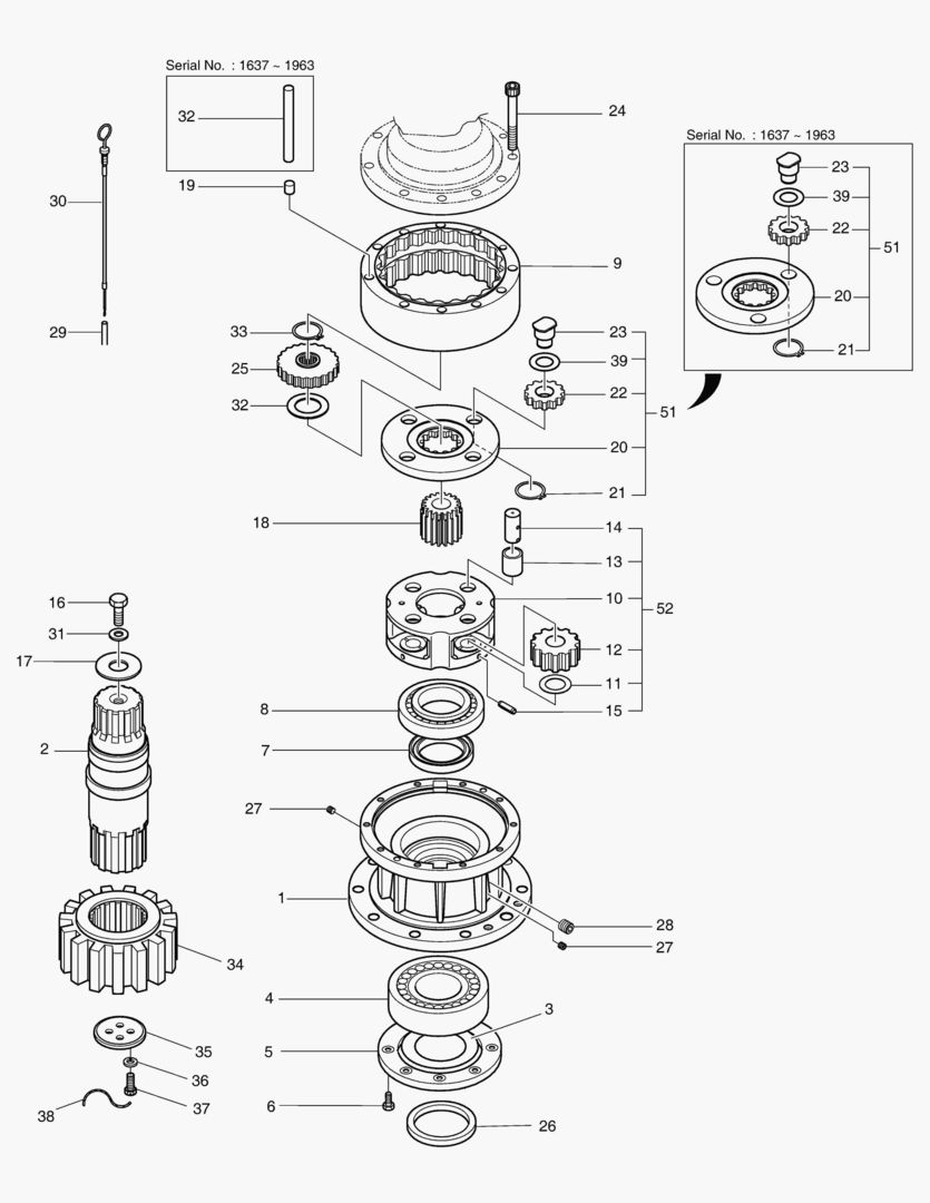 Спецтехника 4151 SWING REDUCTION GEAR [1637~] - главное фото