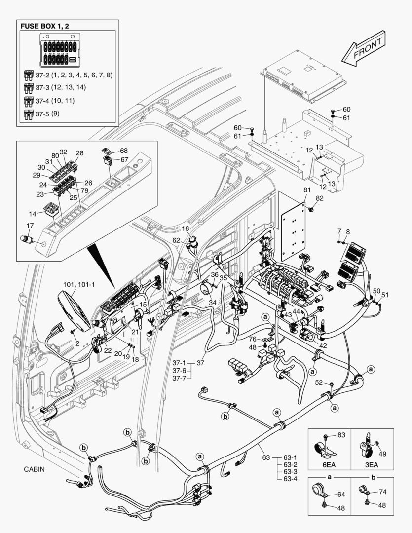 ЭЛЕКТРИЧЕСКИЕ ЗАПЧАСТИ - КАБИНА