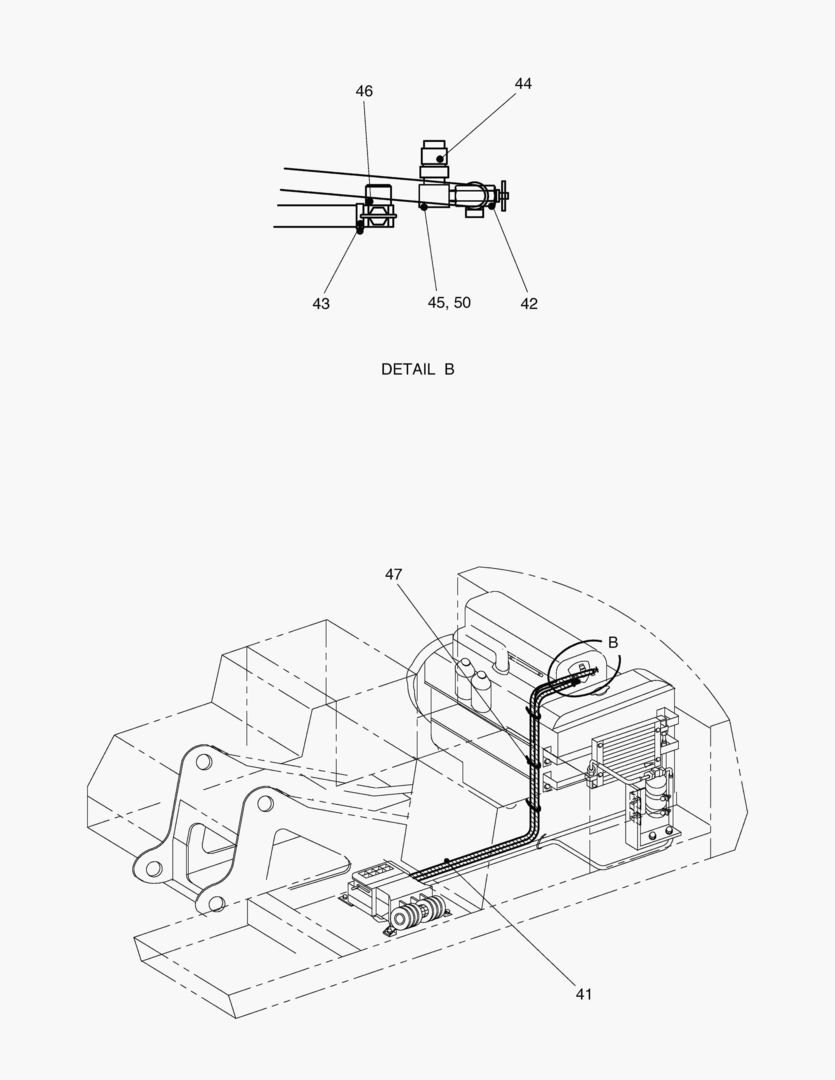 Схема ТУБОПРОВОД ОБОГРЕВАТЕЛЯ