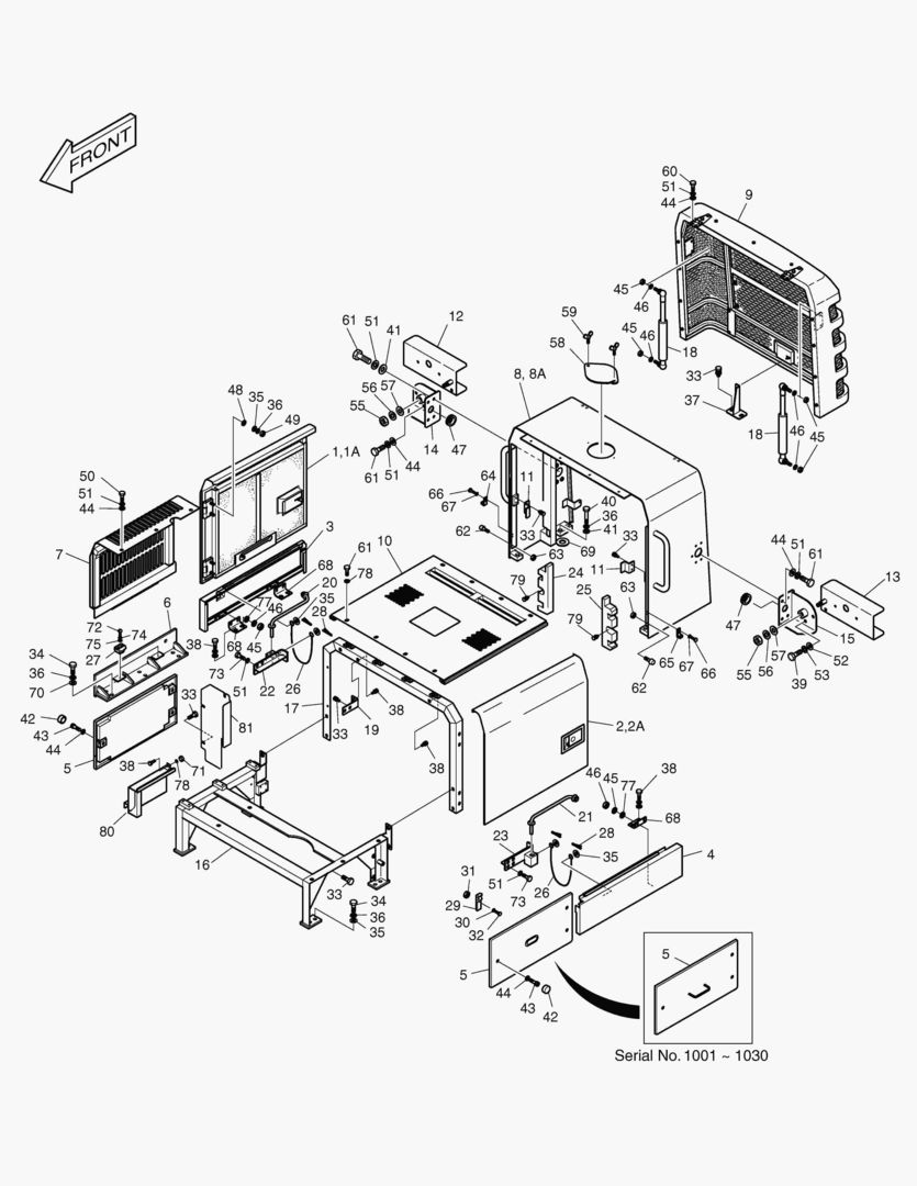1400 ENGINE COVER [1001~1060]