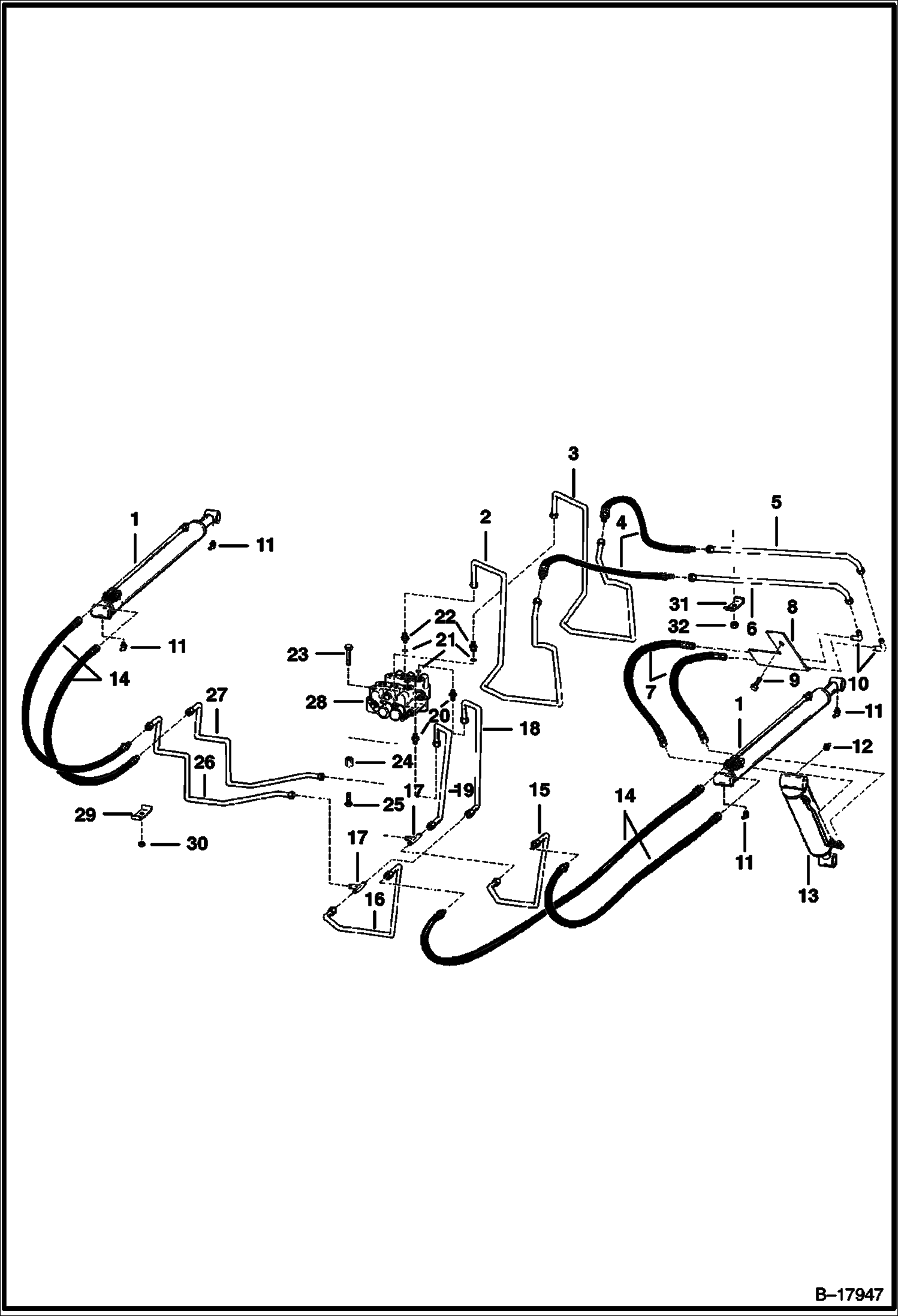 СХЕМА ГИДРАВЛИЧЕСКОЙ СИСТЕМЫ